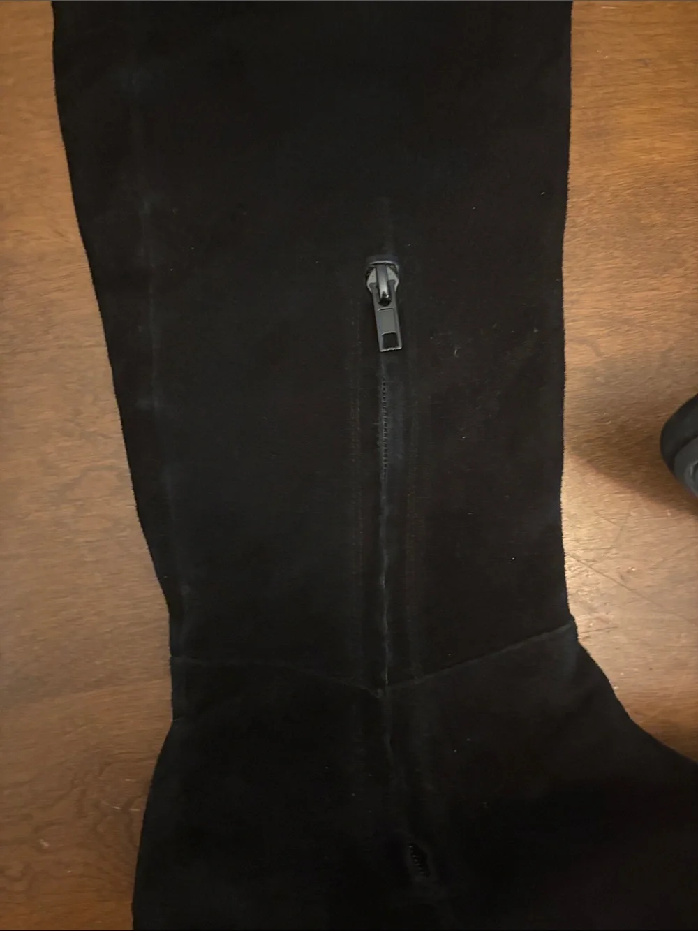 Sam Edelman S-James Black Suede Over The Knee Boots Flat Thigh High Size 9M 9